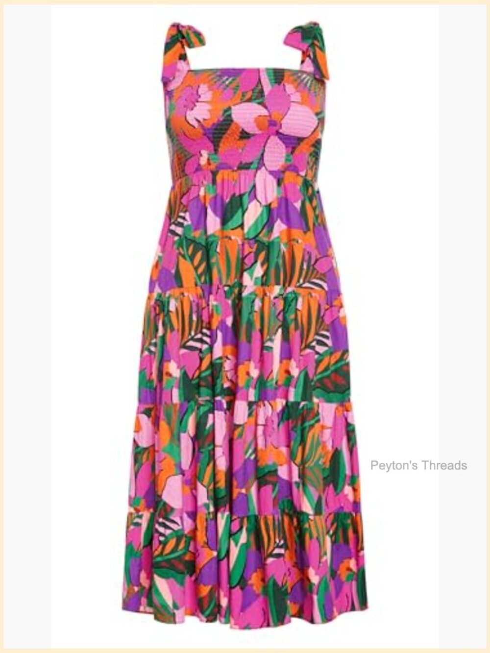 Plus Size Maxi Dress with Side Pockets and Adjustable Straps - Picture 6 of 7